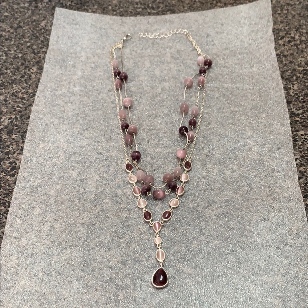 Purple fashion necklace